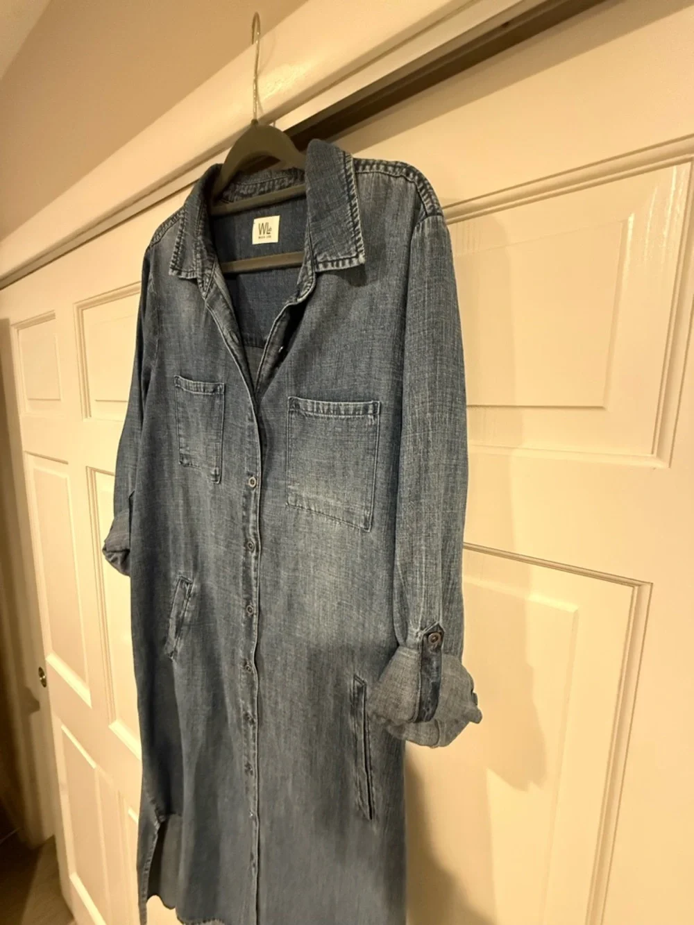 Wash Lab Denim Chill Out Shirtdress - Picture 2 of 5